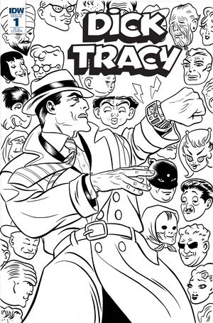 Dick Tracy Dead Or Alive #1 (10 Copy Cover Coloring Book)