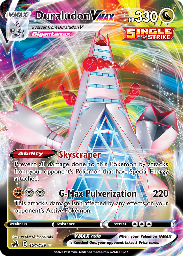 Duraludon VMAX (104/159) - Crown Zenith Pokémon Card