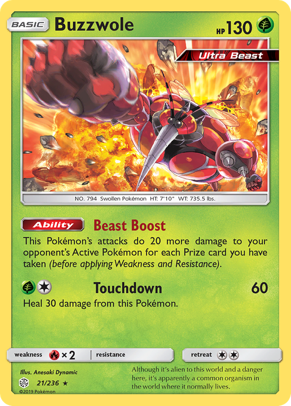 Buzzwole (21/236) - Cosmic Eclipse