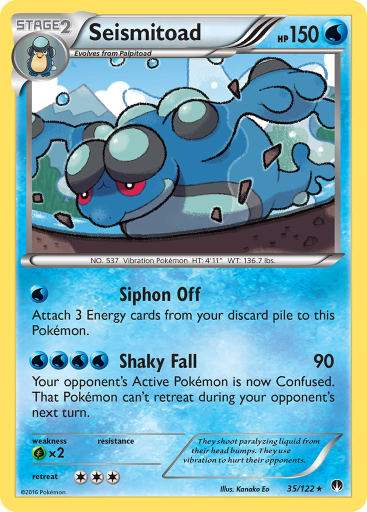 Seismitoad (35/122) - BREAKpoint Pokémon Card