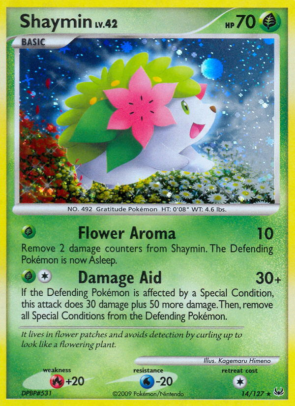 Shaymin (14/127) - Platinum Pokémon Card