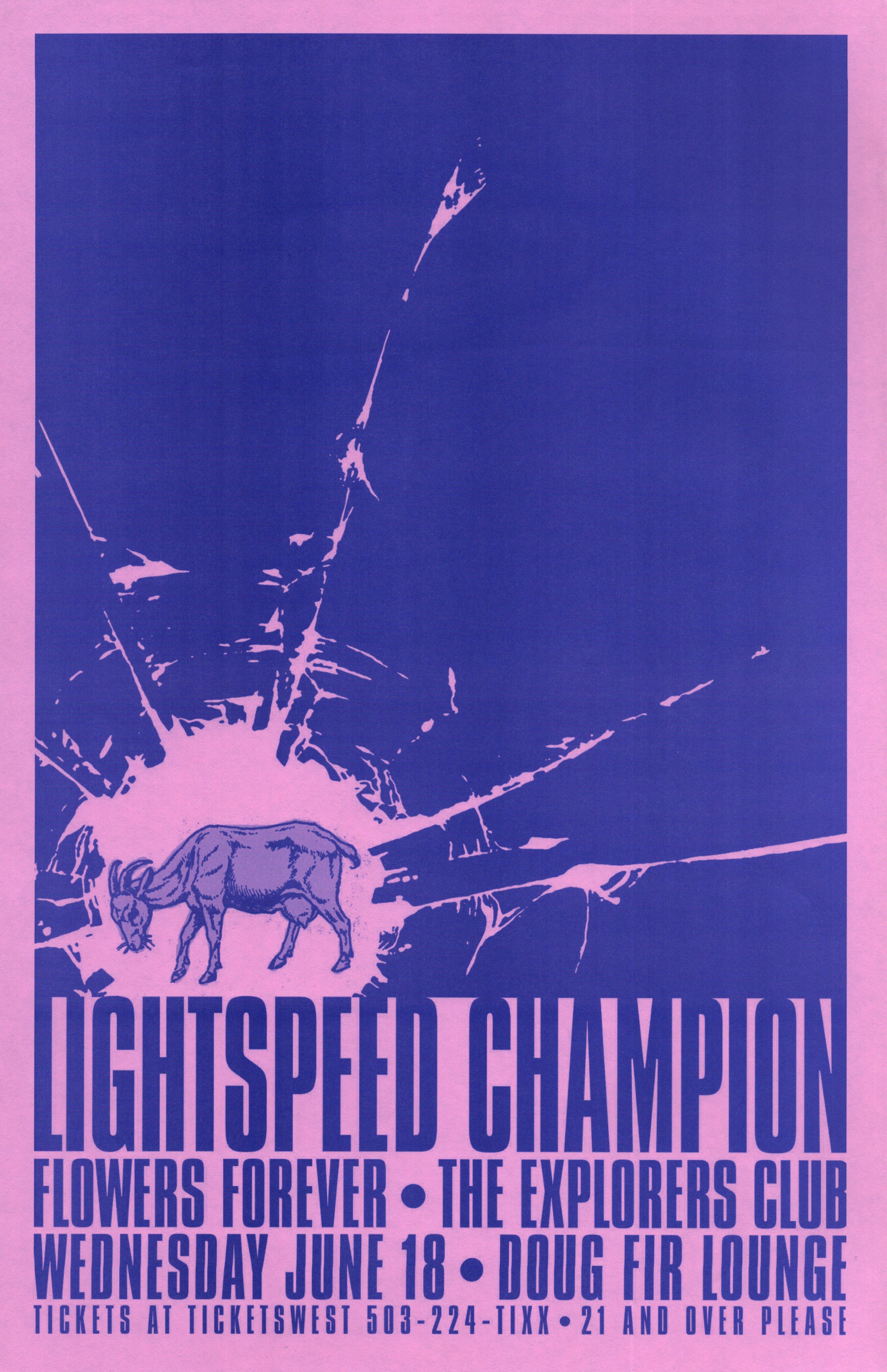 MXP-142.6 Lightspeed Champion 2008 Doug Fir  Jun 18 Concert Poster