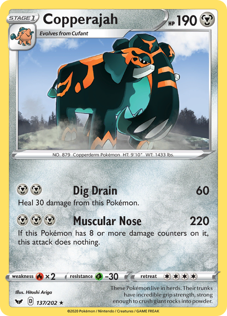 Copperajah (137/202) - Sword & Shield Pokémon Card