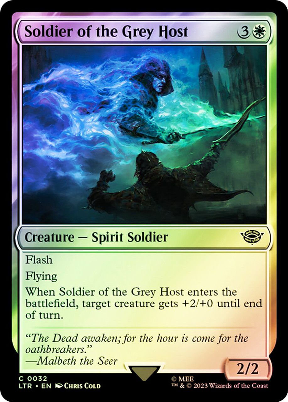 Soldier of the Grey Host (The Lord of the Rings - Foil) Trading Card