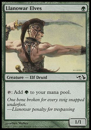 Llanowar Elves (Elves vs. Goblins) Trading Card