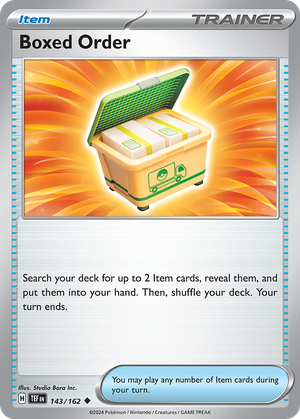 Boxed Order (Trainer: Item) (143/162) - Temporal Forces (Reverse Holo)