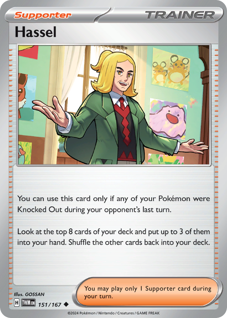 Hassel (Trainer: Supporter) (151/167) - Twilight Masquerade Pokémon Card