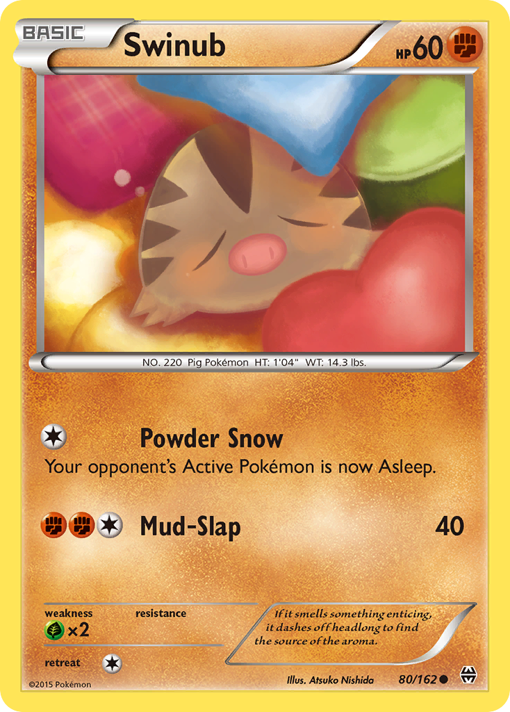 Swinub (80/162) - BREAKthrough Pokémon Card