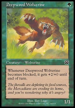 Deepwood Wolverine (Mercadian Masques) Trading Card