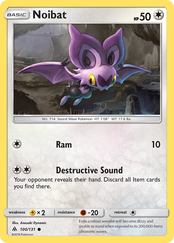 Noibat (100/131) - Forbidden Light Pokémon Card