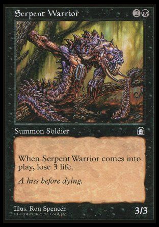 Serpent Warrior (Stronghold) Trading Card