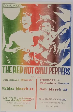 Red Hot Chili Peppers Cal State Northridge & UC Irvine Crawford 1988