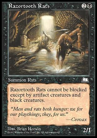 Razortooth Rats (Weatherlight) Trading Card