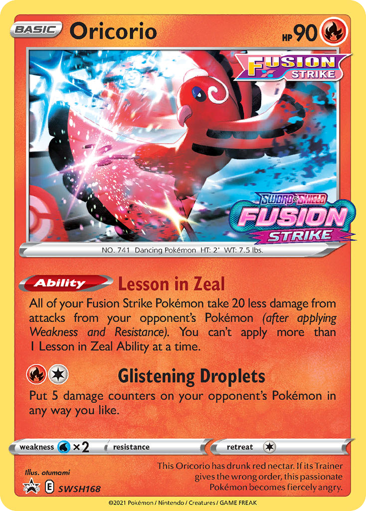 Oricorio (SWSH168) - SWSH Black Star Promos Pokémon Card