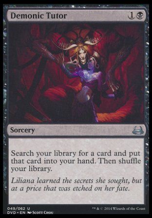 Demonic Tutor (Duel Decks : Anthology) Trading Card