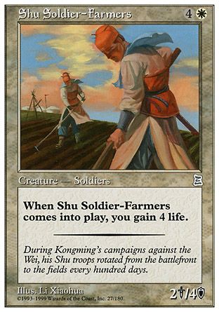 Shu Soldier-Farmers (Portal Three Kingdoms) Trading Card