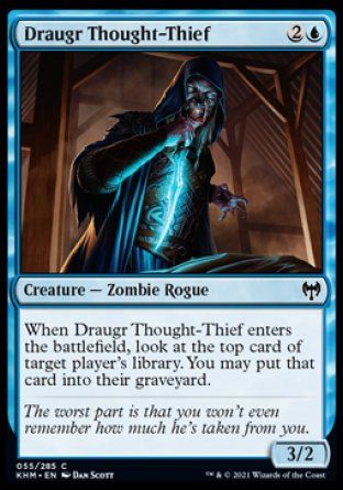 Draugr Thought-Thief (Kaldheim) Trading Card