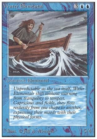 Water Elemental (Unlimited) Trading Card