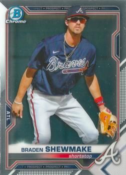 Braden Shewmake 2021 Bowman Chrome - Prospects Baseball #BCP-162 Sports Card