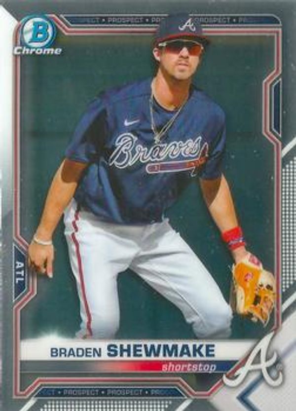 Braden Shewmake 2021 Bowman Chrome - Prospects Baseball #BCP-162