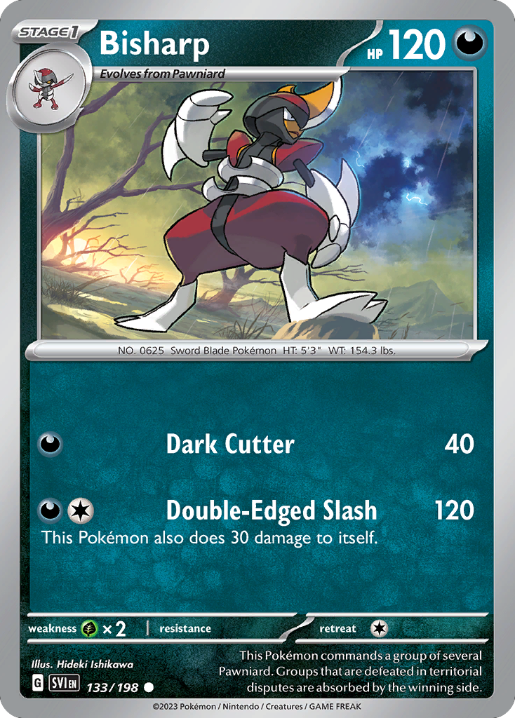 Bisharp (133/198) - Scarlet & Violet Pokémon Card