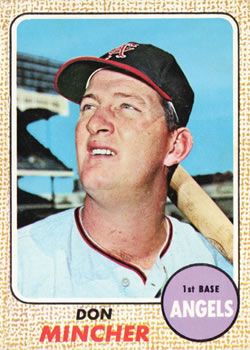 Don Mincher 1968 Topps #75 Sports Card