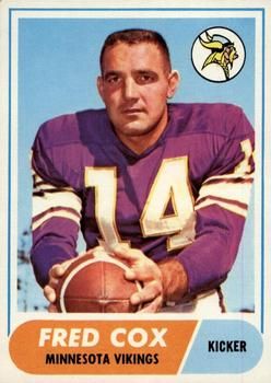 Fred Cox 1968 Topps #107 Sports Card