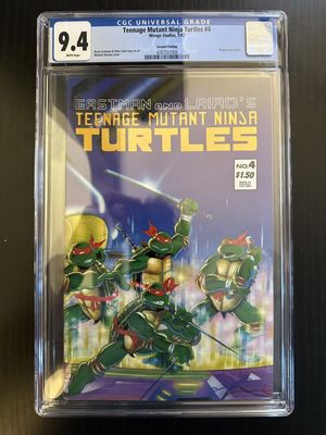 TEENAGE MUTANT NINJA TURTLES #4 CGC 9.4 WHITE PAGES