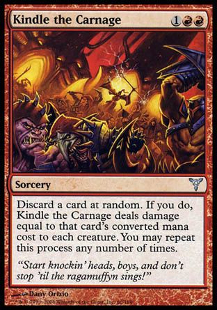 Kindle the Carnage (Dissension) Trading Card