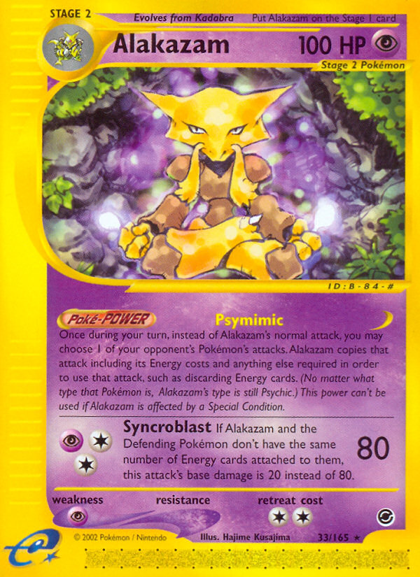 Alakazam (33/165) - Expedition Base Set Pokémon Card