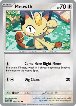 Meowth (52/165) - 151