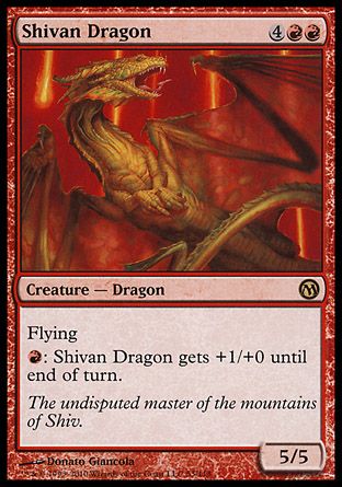 Shivan Dragon (Duels of the Planeswalkers) Trading Card