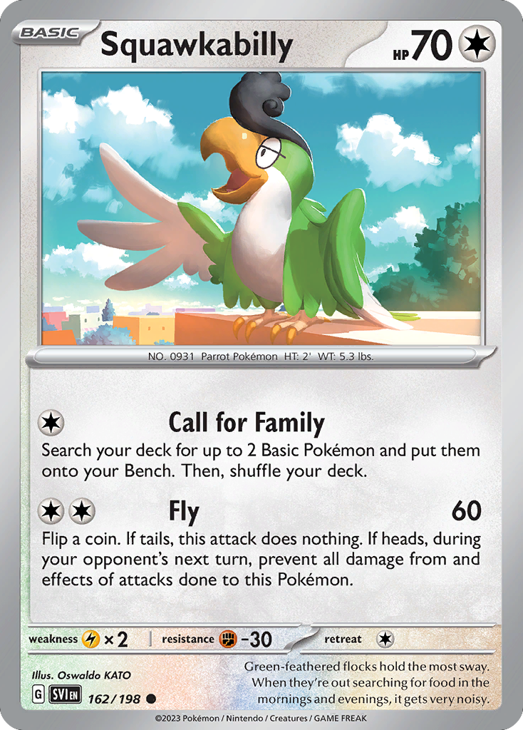 Squawkabilly Pokémon Card