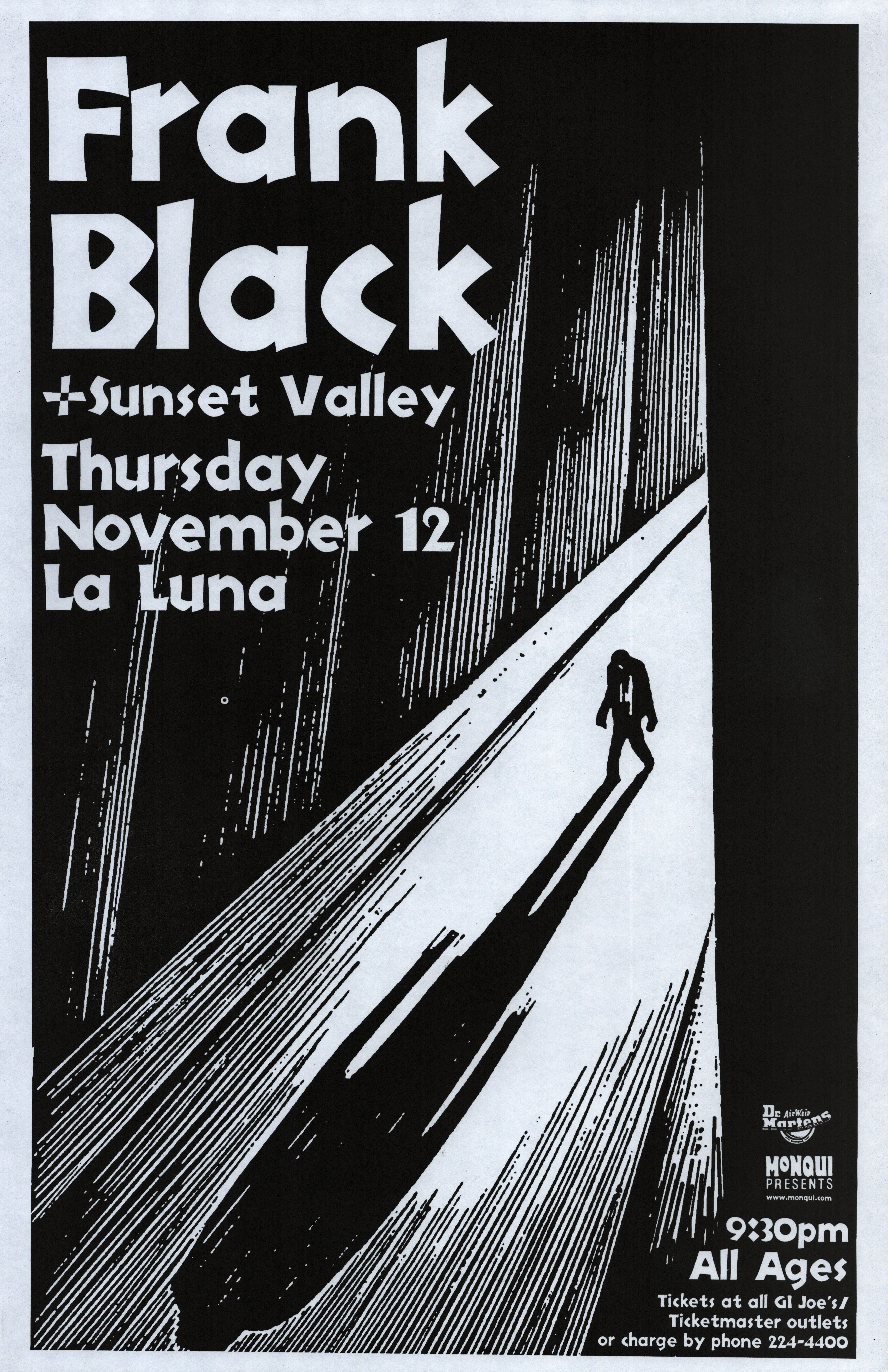 MXP-146.6 Frank Black La Luna 1998 Concert Poster