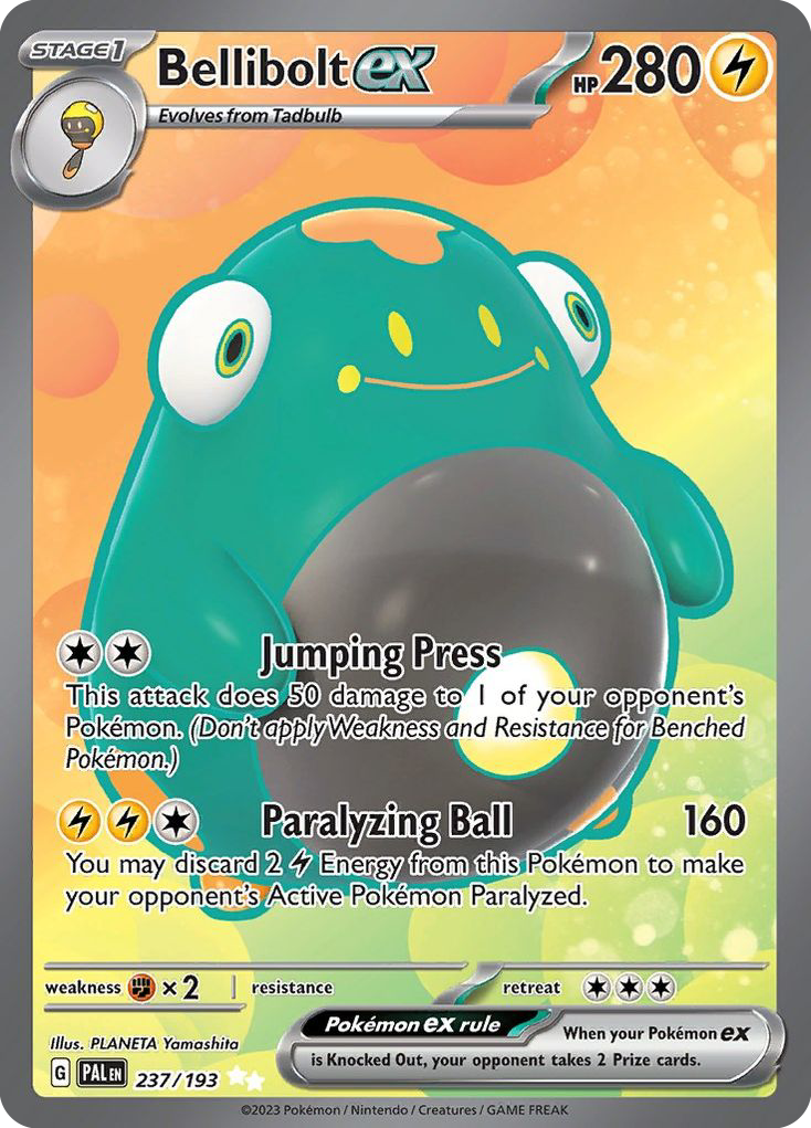 Bellibolt ex (237/193) - Paldea Evolved Pokémon Card