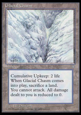 Glacial Chasm (Ice Age) Trading Card