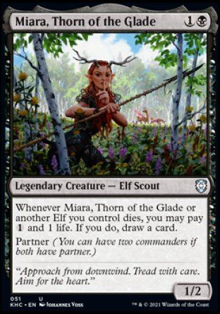 Miara, Thorn of the Glade (Kaldheim Commander Decks) Trading Card