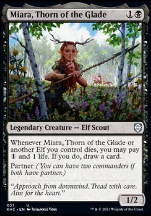 Miara, Thorn of the Glade (Kaldheim Commander Decks)