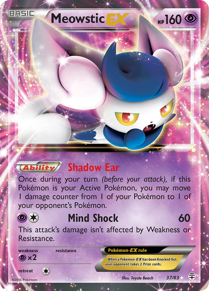 Meowstic EX (37/83) - Generations Pokémon Card