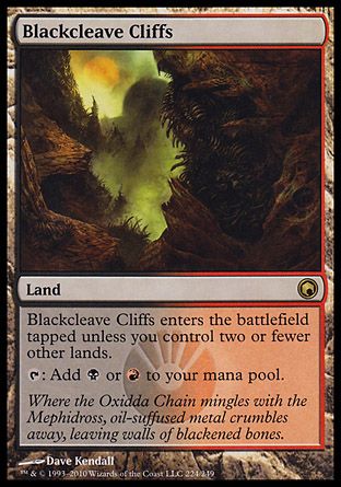 Blackcleave Cliffs (Scars of Mirrodin) Trading Card