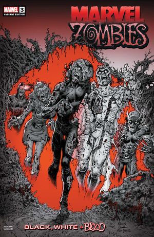 Marvel Zombies: Black, White & Blood #3 (Nauck Variant Cover)