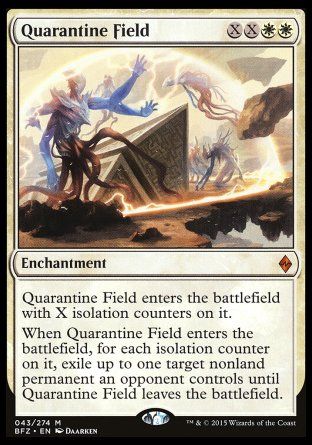 Quarantine Field (Battle for Zendikar) Trading Card