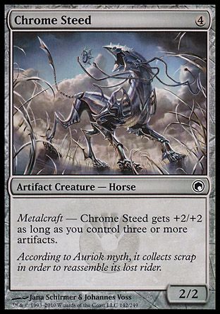 Chrome Steed (Scars of Mirrodin) Trading Card