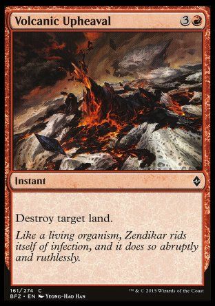 Volcanic Upheaval (Battle for Zendikar) Trading Card