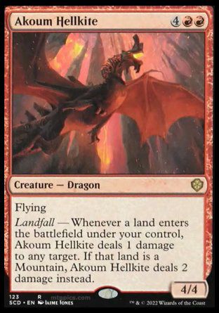 Akoum Hellkite (Starter Commander Decks) Trading Card
