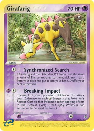 Girafarig (16/97) - Dragon