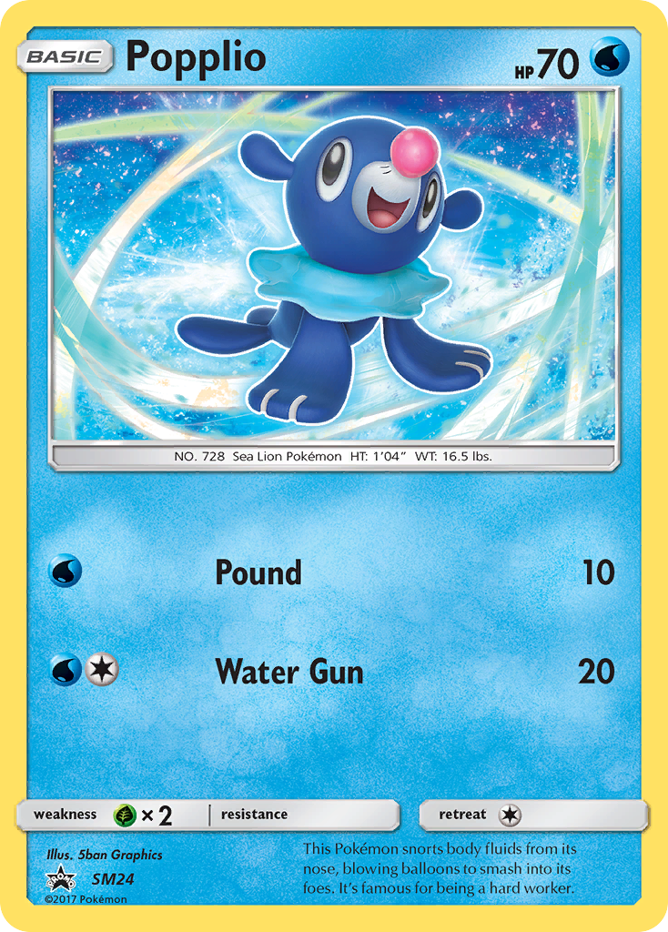 Popplio (SM24) - SM Black Star Promos Pokémon Card