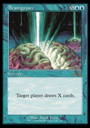 Braingeyser (Magic 30th Anniversary Edition - Old Frame) Trading Card