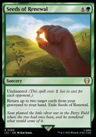 Seeds of Renewal (The Lord of the Rings Commander Decks) Trading Card