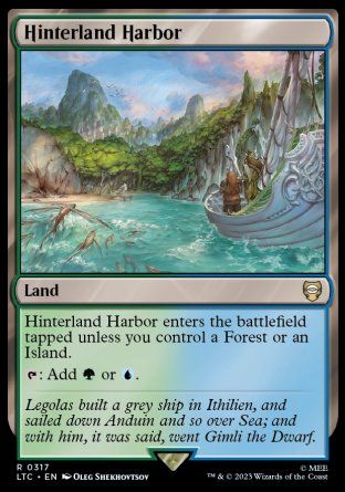 Hinterland Harbor (The Lord of the Rings Commander Decks) Trading Card